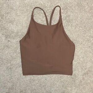 Brown High Neck Old Navy Workout Tank